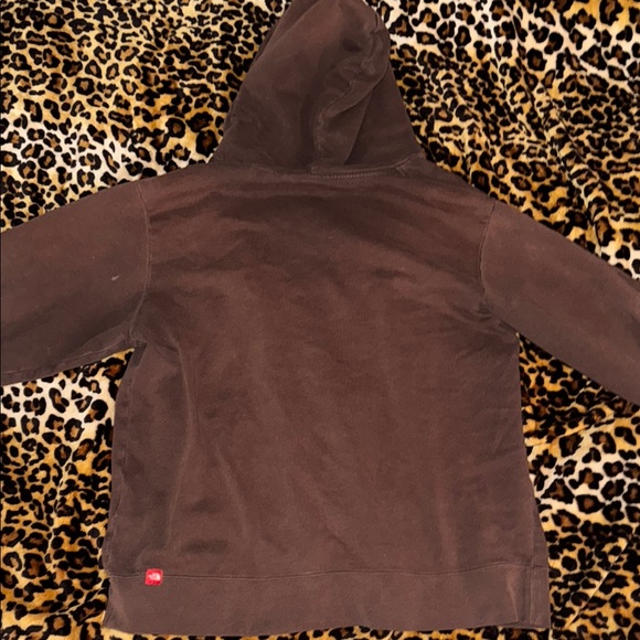 Brown North Face Zip Up Hoodie - Picture 4 of 4